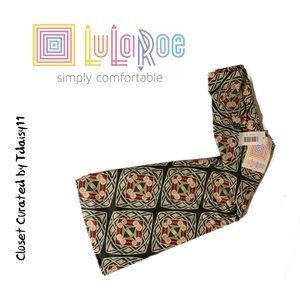 LuLaRoe | S Geometric Patterned Azure Skirt